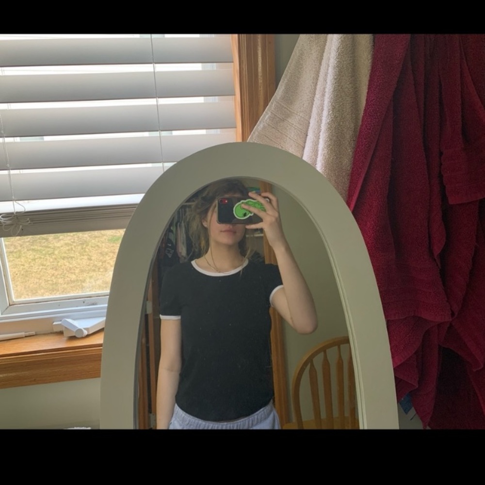 Black ringer tee from forever 21